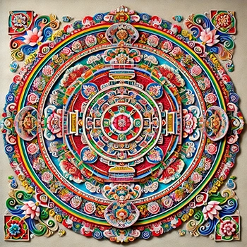 mandala de arena tibetano