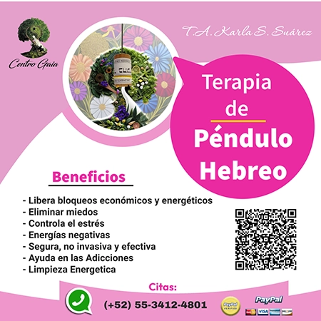 servicios,Terapia pendulo Hebreo citas centro gaia mexico