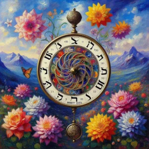 reloj letras hebreas
